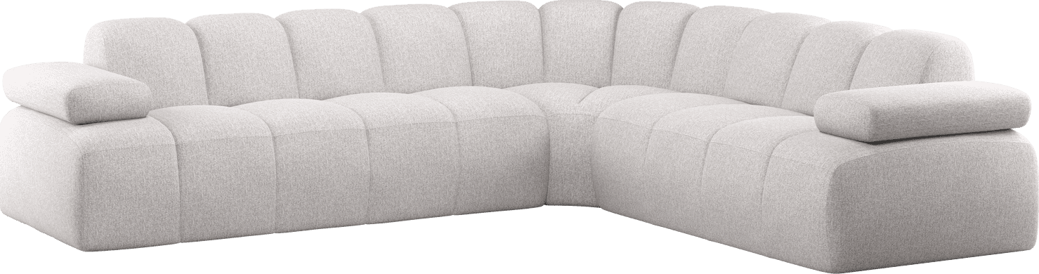 Mojo hoekbank rechts boucle ecru melange