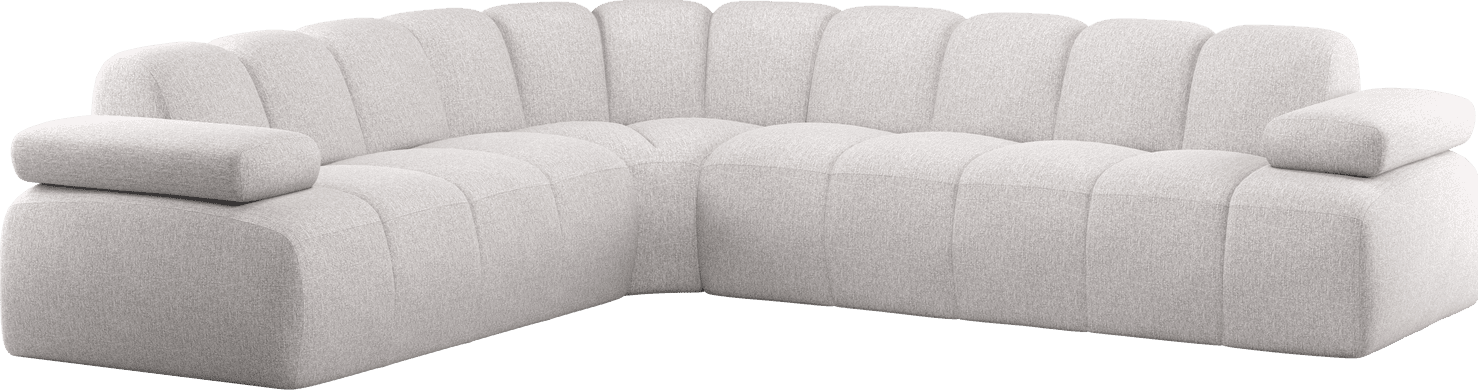 Mojo hoekbank links boucle ecru melange