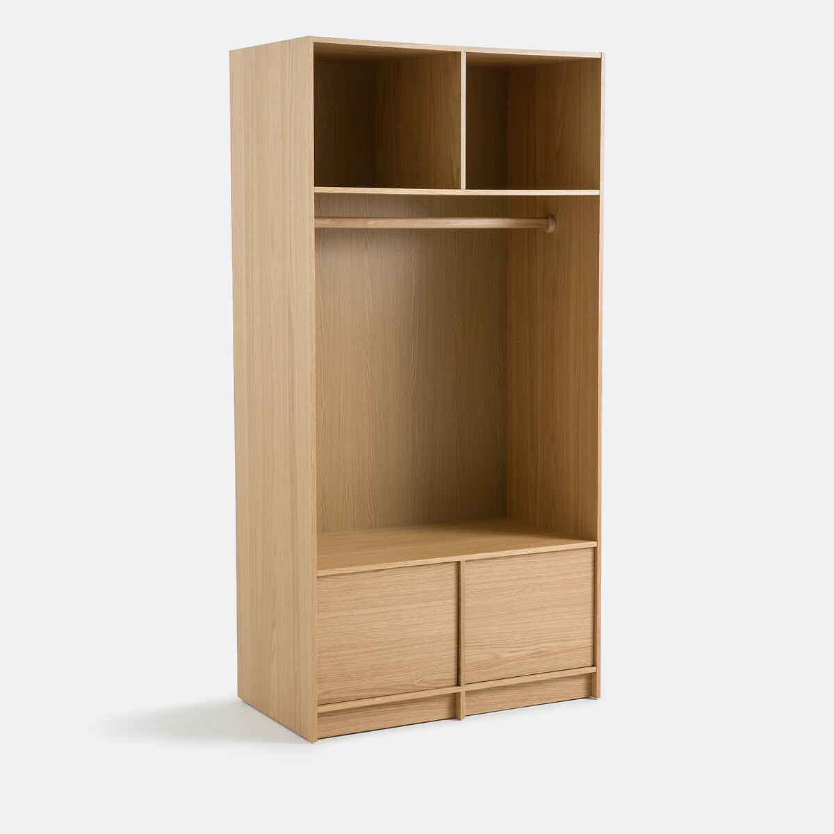 LA REDOUTE INTERIEURS Modulaire kleerkast met eikenfineer L100 cm, Senssia