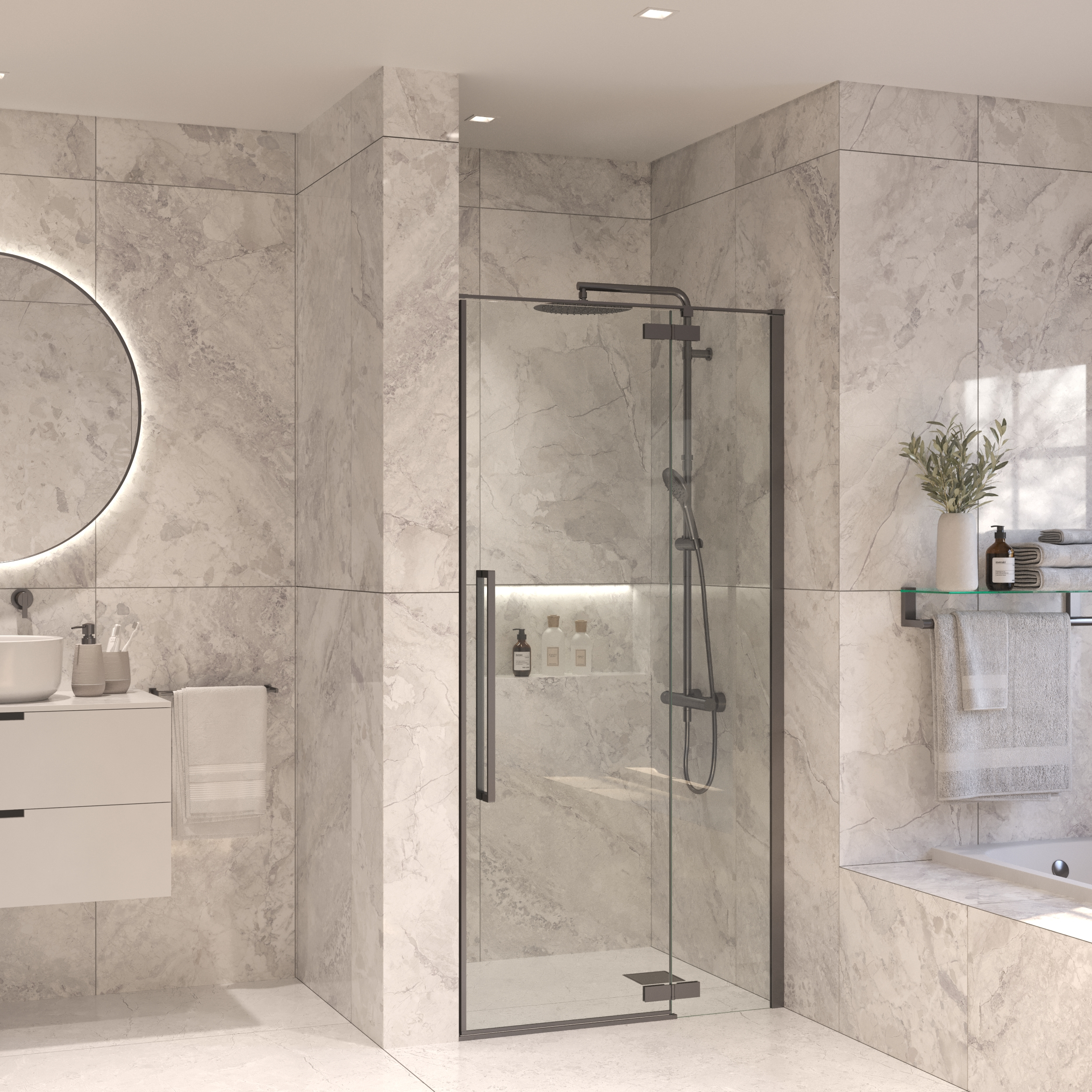 Sanivo Nisdeur Set  Vigo 140x200 Gunmetal