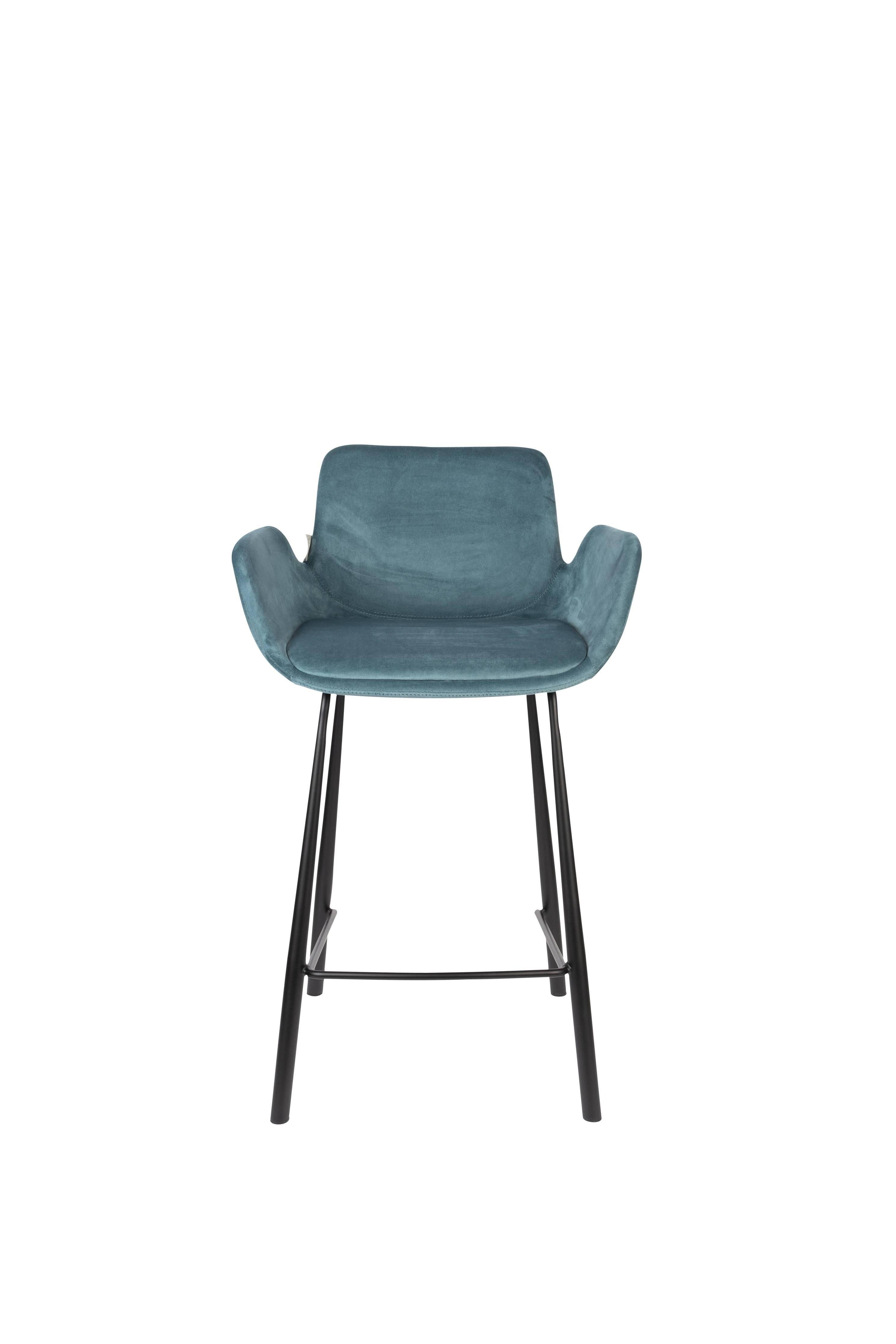 Zuiver Set van 2 barkrukken Brit velvet | 