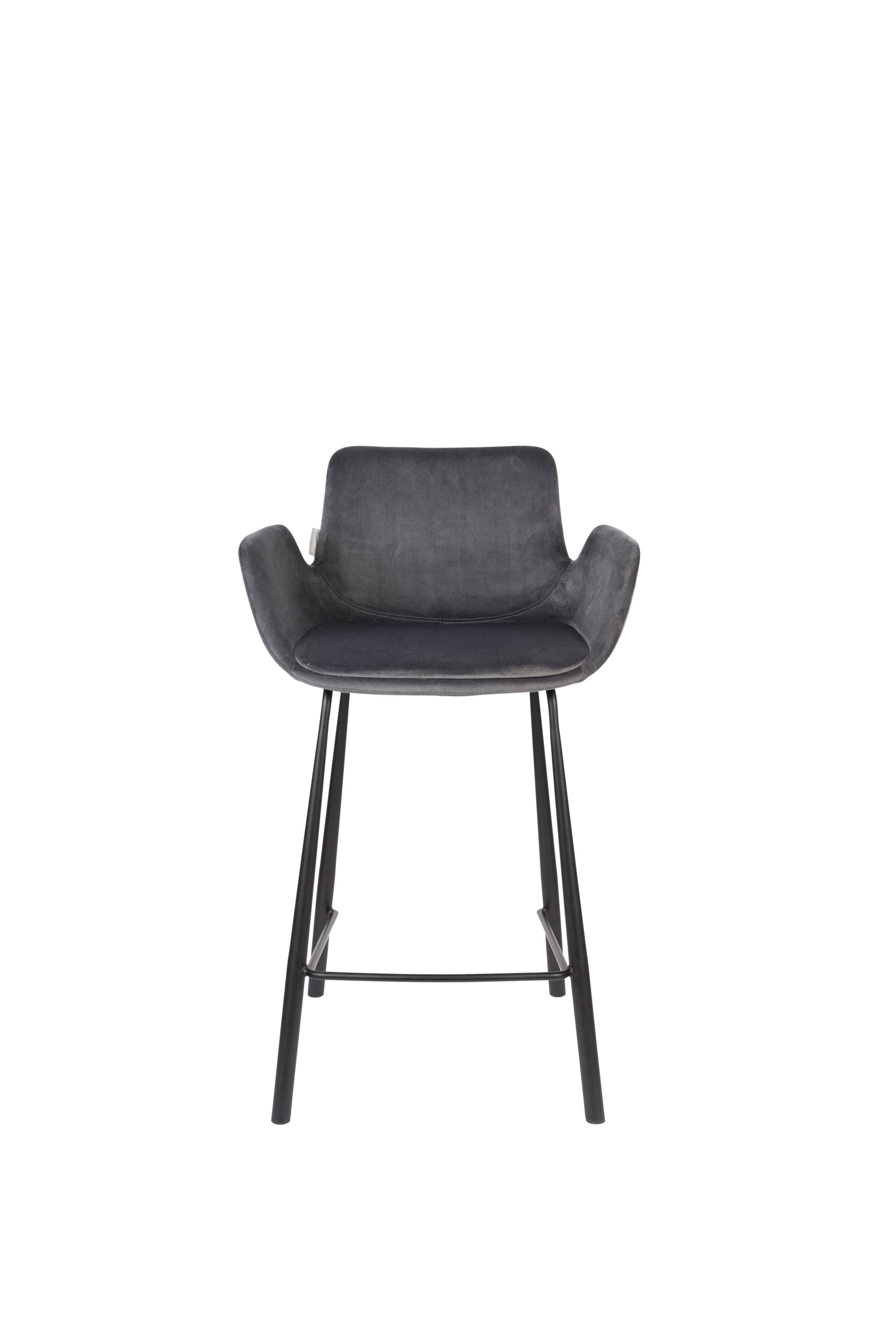 Zuiver Set van 2 barkrukken Brit velvet | 