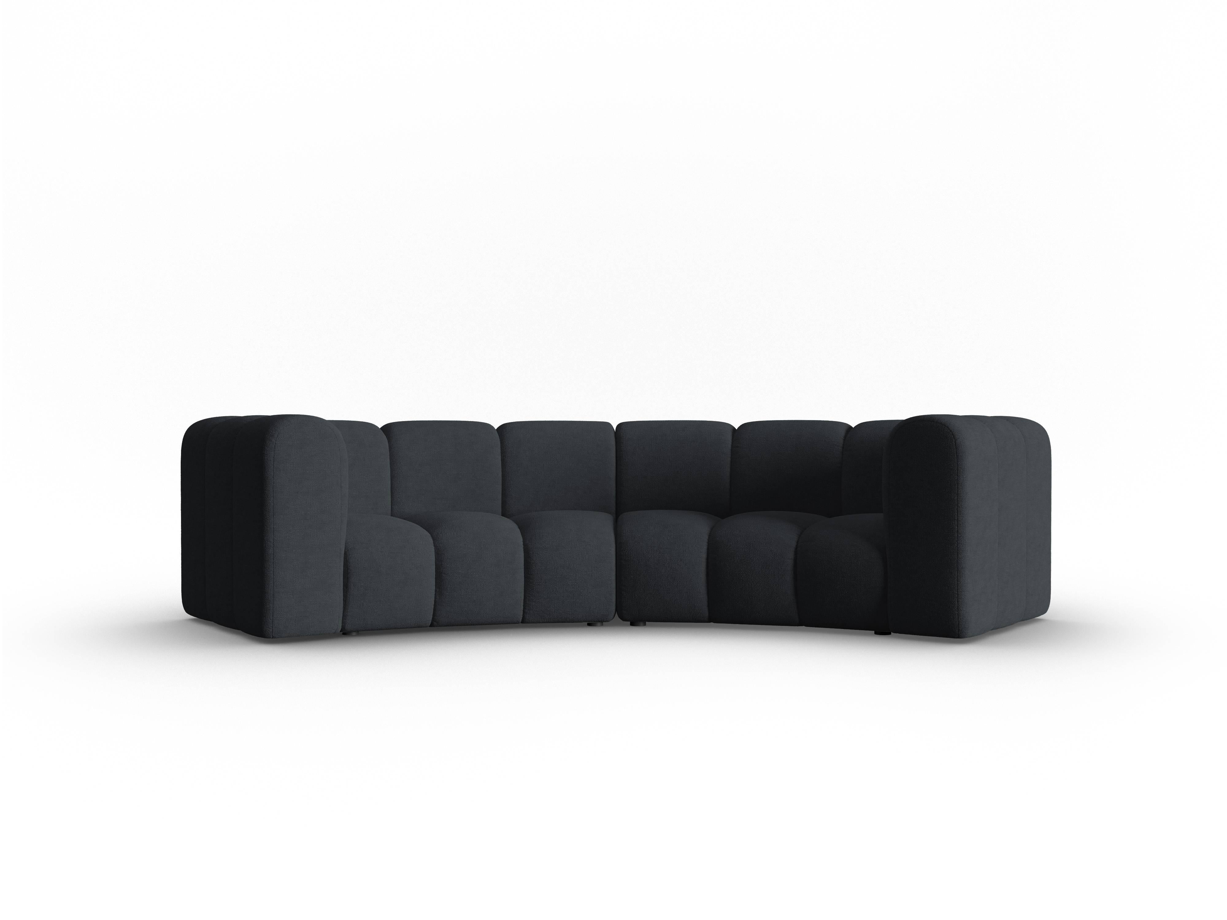 Interieurs 86 3-zitsbank Skyler halfrond chenille | 