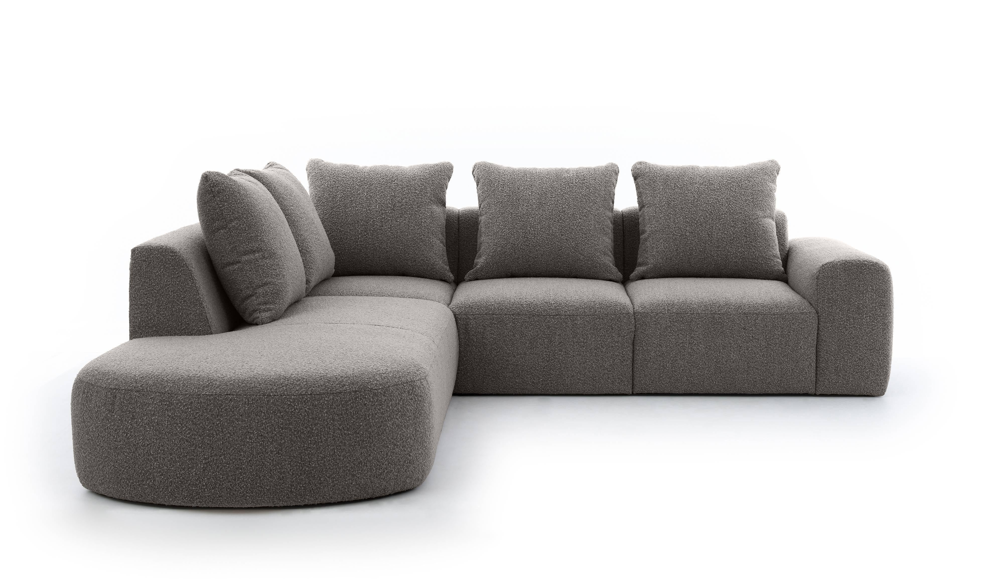 NADUVI Collection Hoekbank Arrezzo Big links bouclé | 