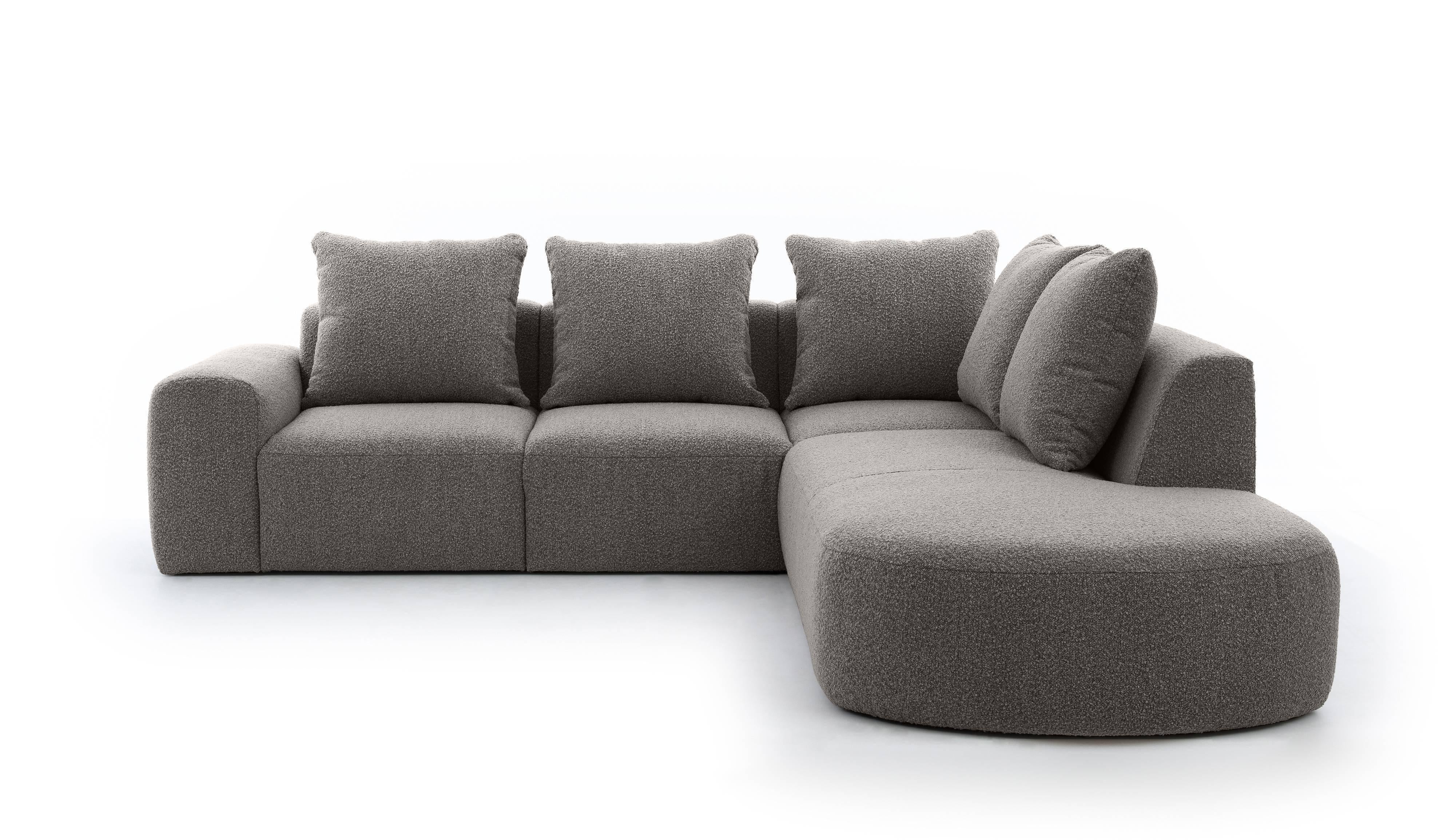 NADUVI Collection Hoekbank Arrezzo Big rechts bouclé | 