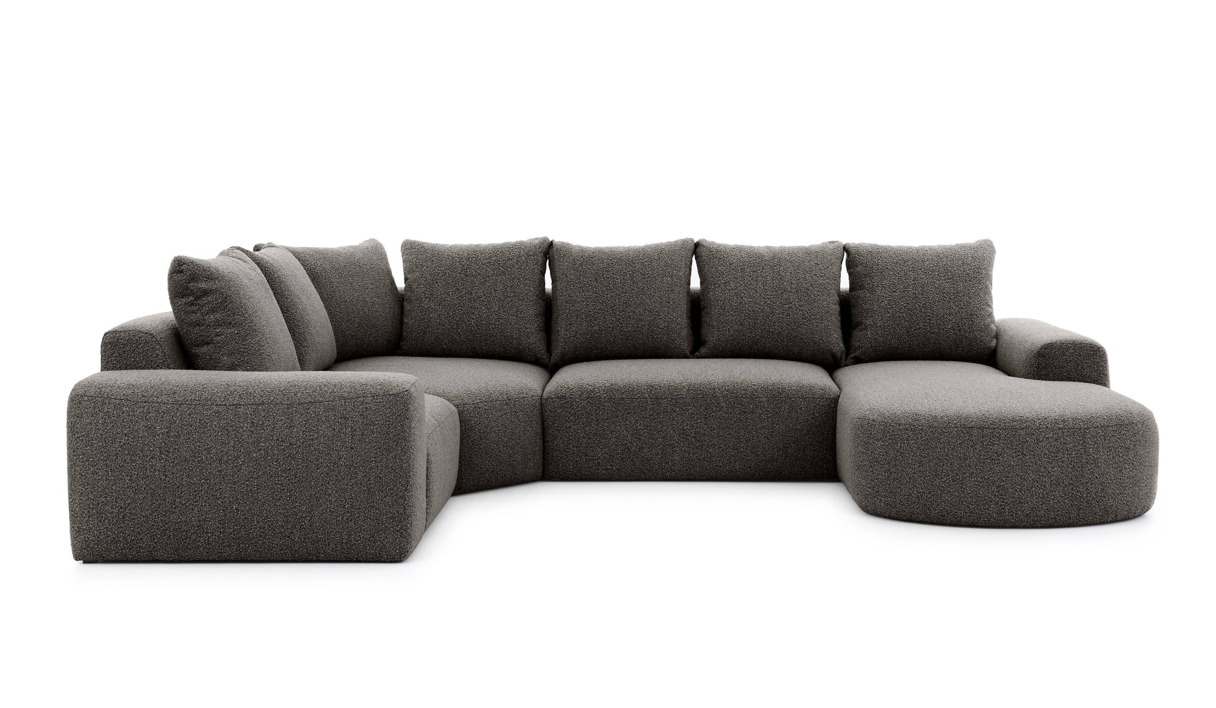 NADUVI Collection U-bank Arrezzo rechts bouclé | 