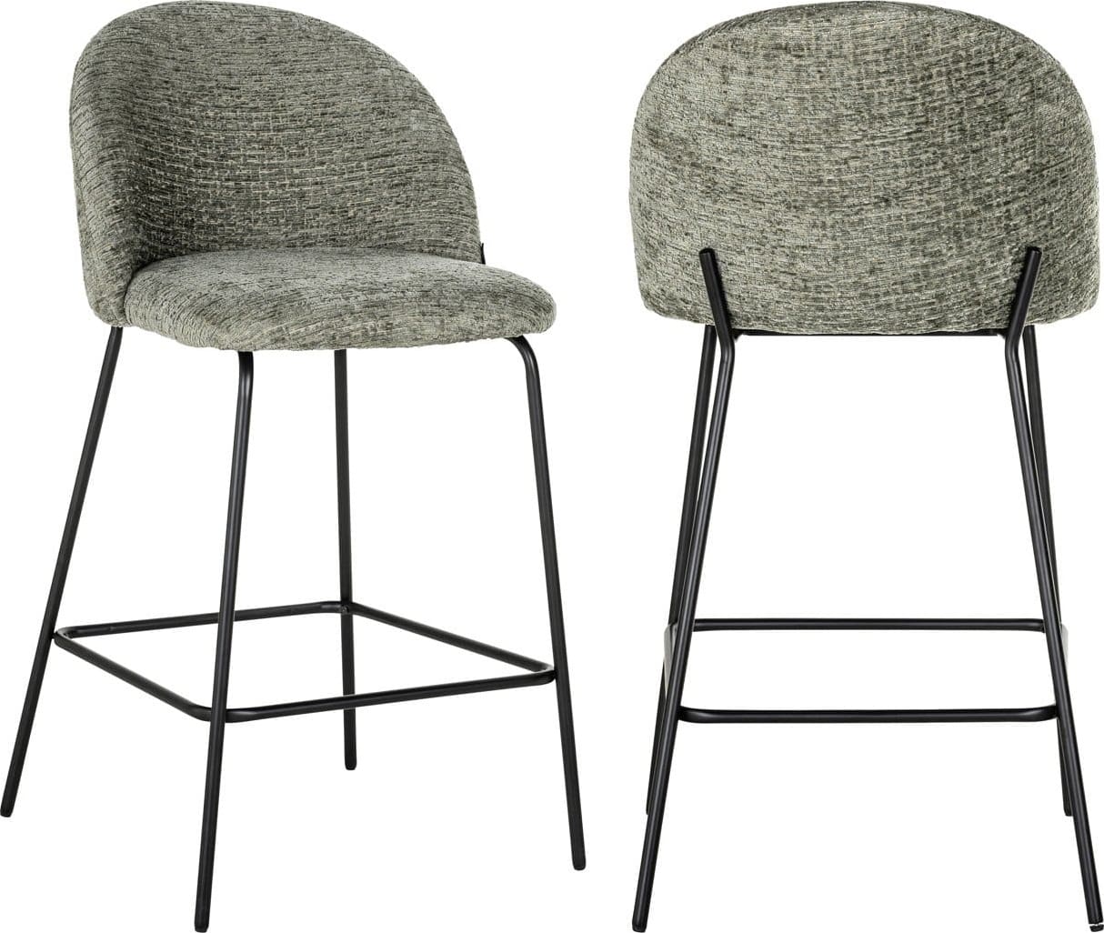 Richmond Interiors | Counterstoel Alyssa thyme fusion - set/2 | Zitmeubels eetkamer | Barstoel
