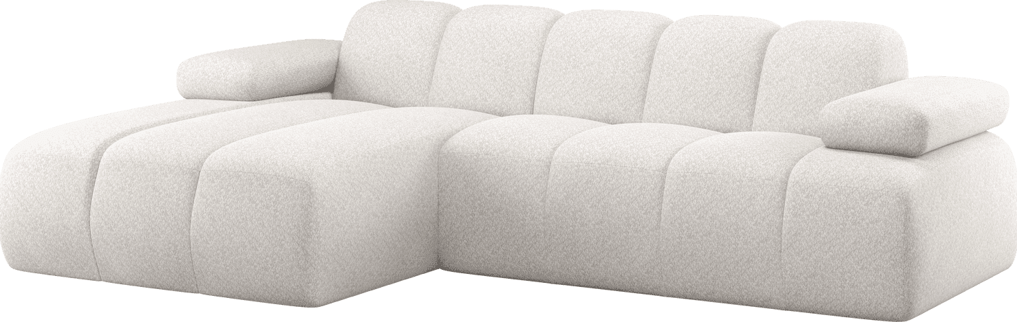 WOOOD | Mojo chaise longue links wollig ecru | Zitmeubels woonkamer | Hoekbank