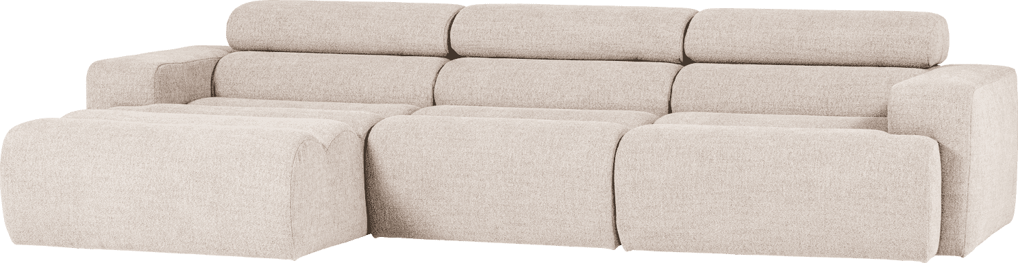 WOOOD | Novi chaise longue links boucle naturel | Zitmeubels woonkamer | Hoekbank