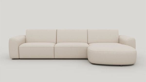 Xooon | Tineo loungebank rechts - Livigno - creme | Zitmeubels woonkamer | Hoekbank