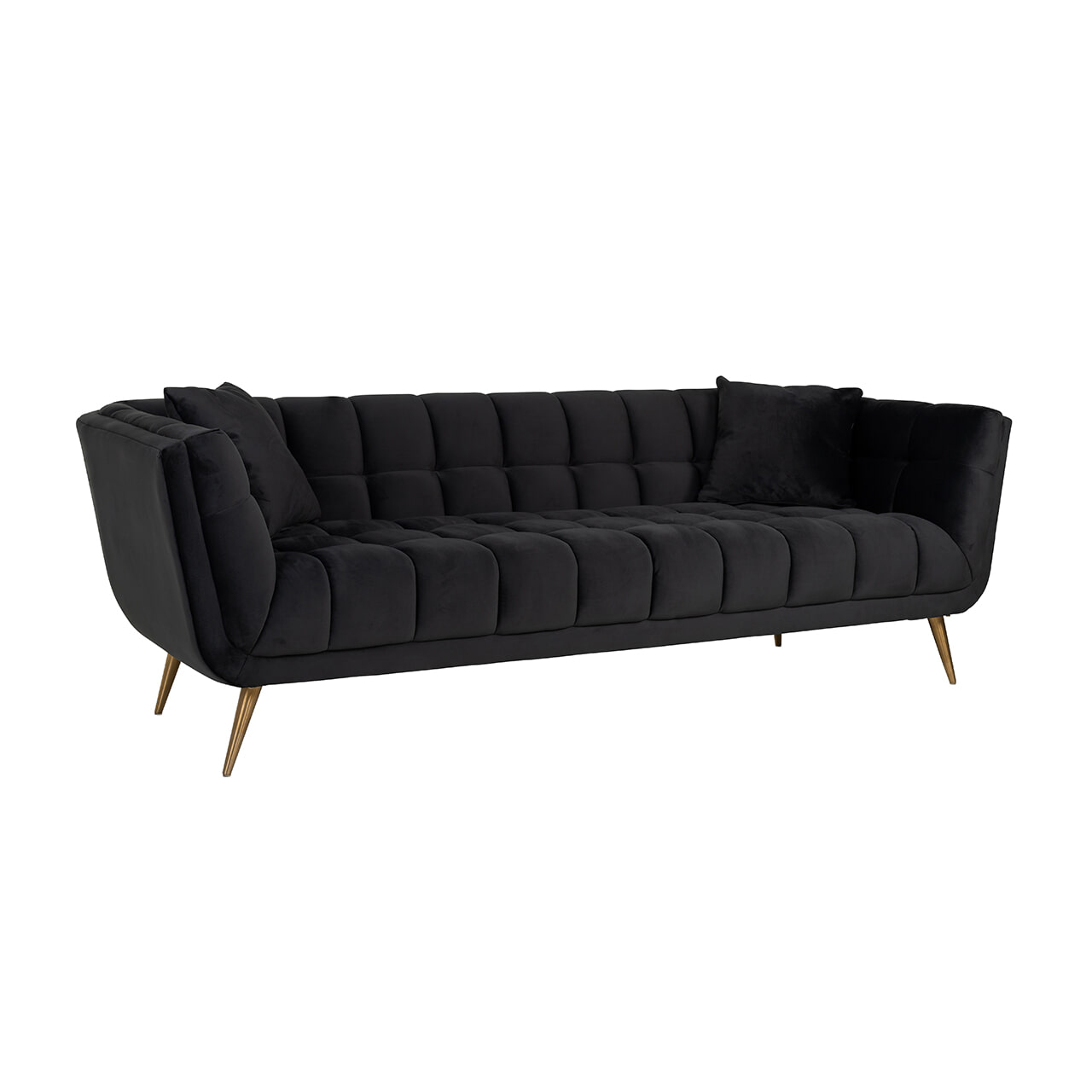 Richmond Interiors Richmond 3-zits Bank Huxley Velvet - Antraciet