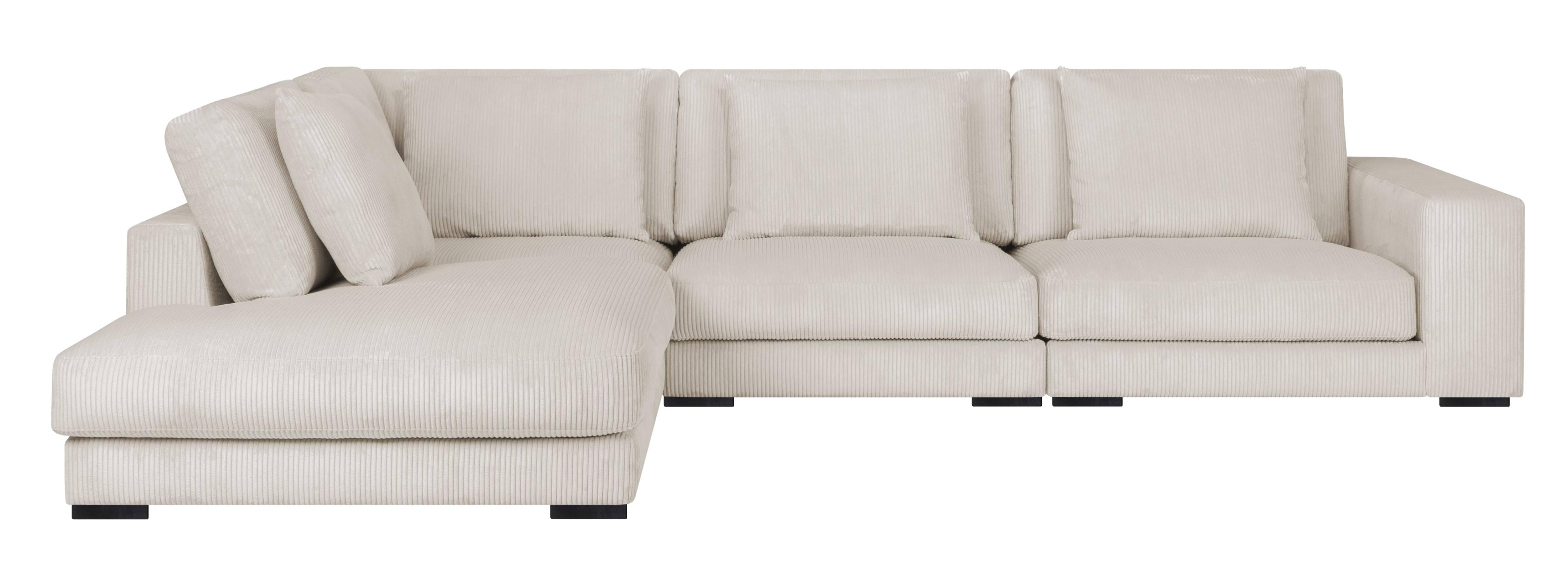 NADUVI Collection Hoekbank Kayuma ribstof links | 