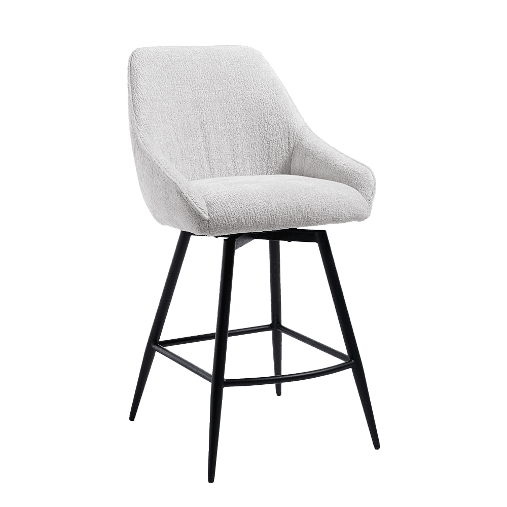 Tower Living Draaibare Barkruk Trino - Wit