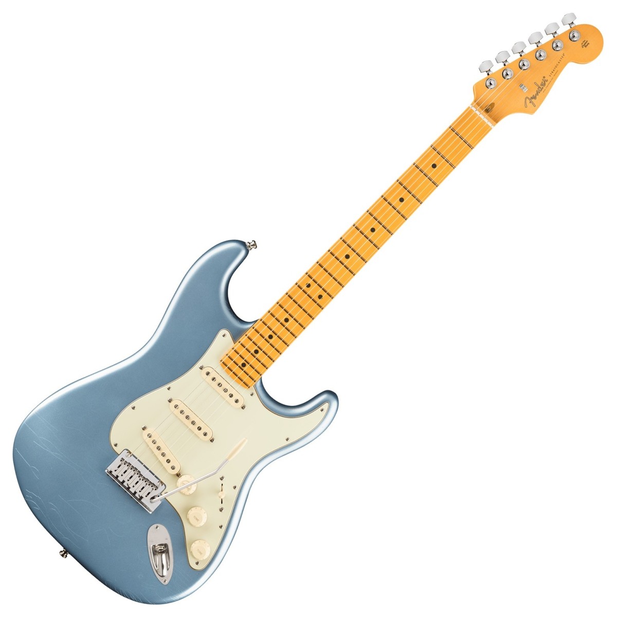 Fender American Ultra Luxe 60s Stratocaster Maple Fingerboard Ice Blue Metallic