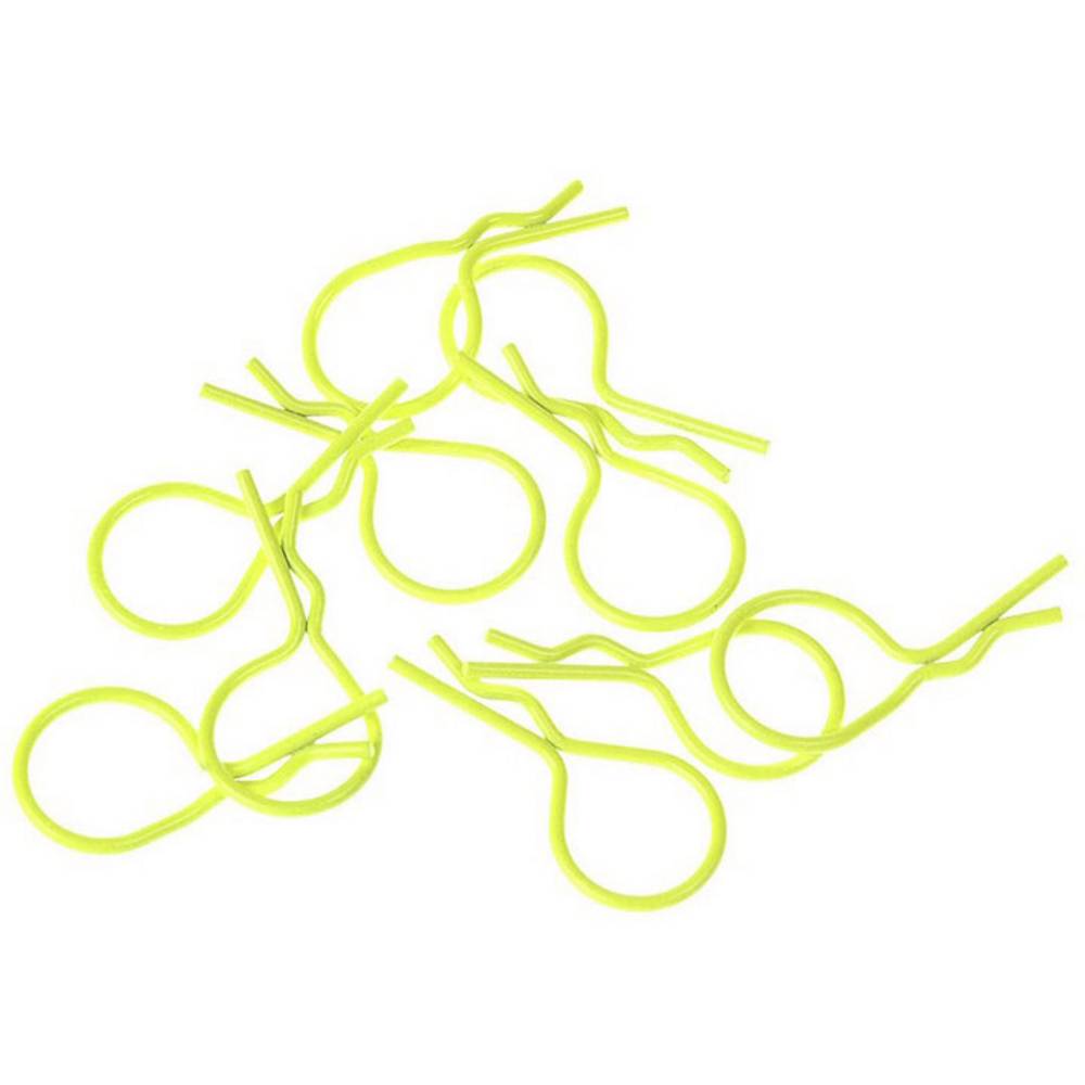 XCeed 1:10 Bodyklemmen Geel (fluorescerend) 1 stuk(s)