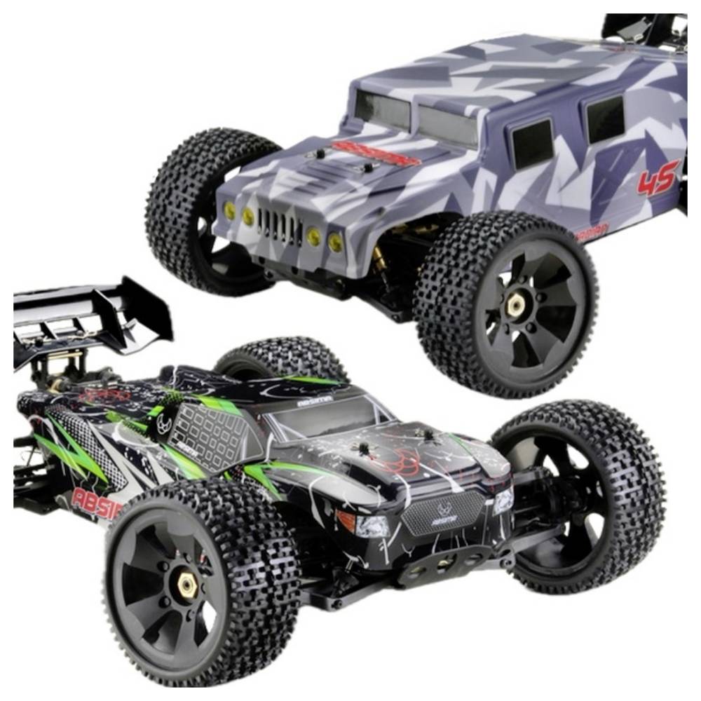 Absima 1:8 Truck TORCH/GUARDIAN 2in1 4S RTR Wit/zwart Brushless 1:8 4WD 2,4 GHz