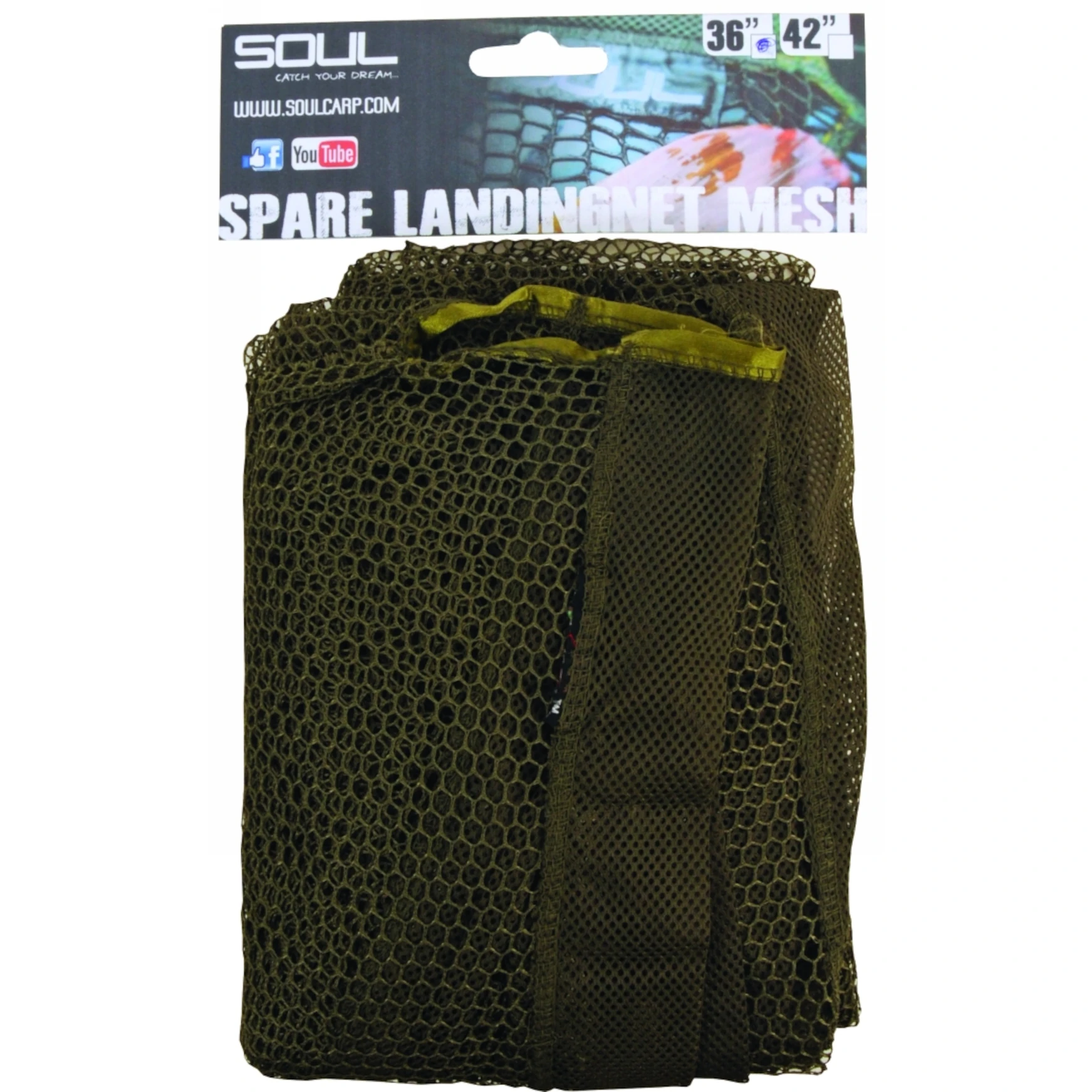 Soul Spare Landing Net Mesh 90 cm – Reserve net voor  DLX landingsnetten (36”)