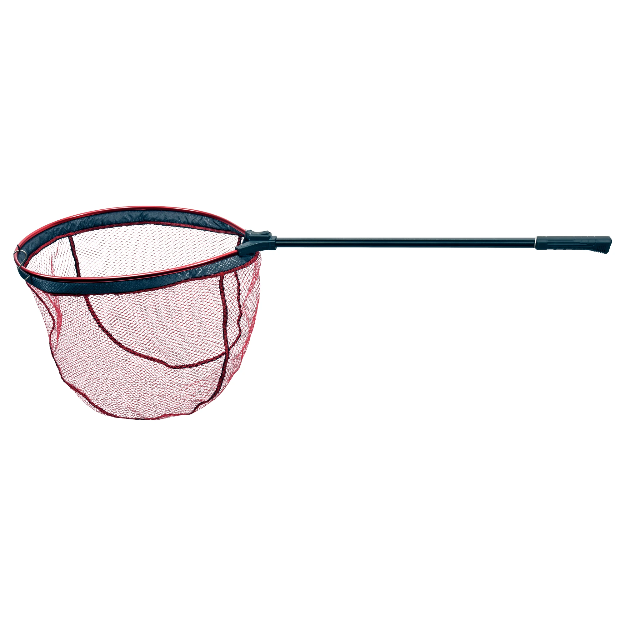 ALBATROS Floating Landing Net 50x40x40 cm – Drijvend landingsnet met uitschuifbare steel en rood rubber net