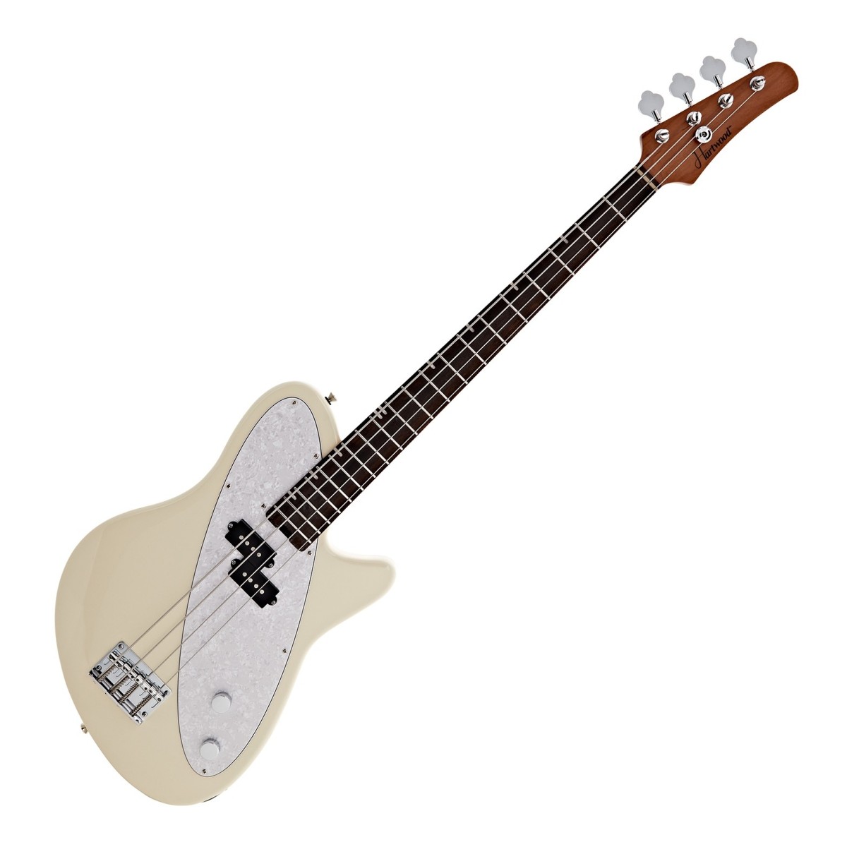 Hartwood Satellite basgitaar wit
