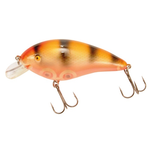 Predox Middle Joe plug 7 cm - drijvende kunstaasplug met levensechte actie en 3D holografische afwerking Golden Perch