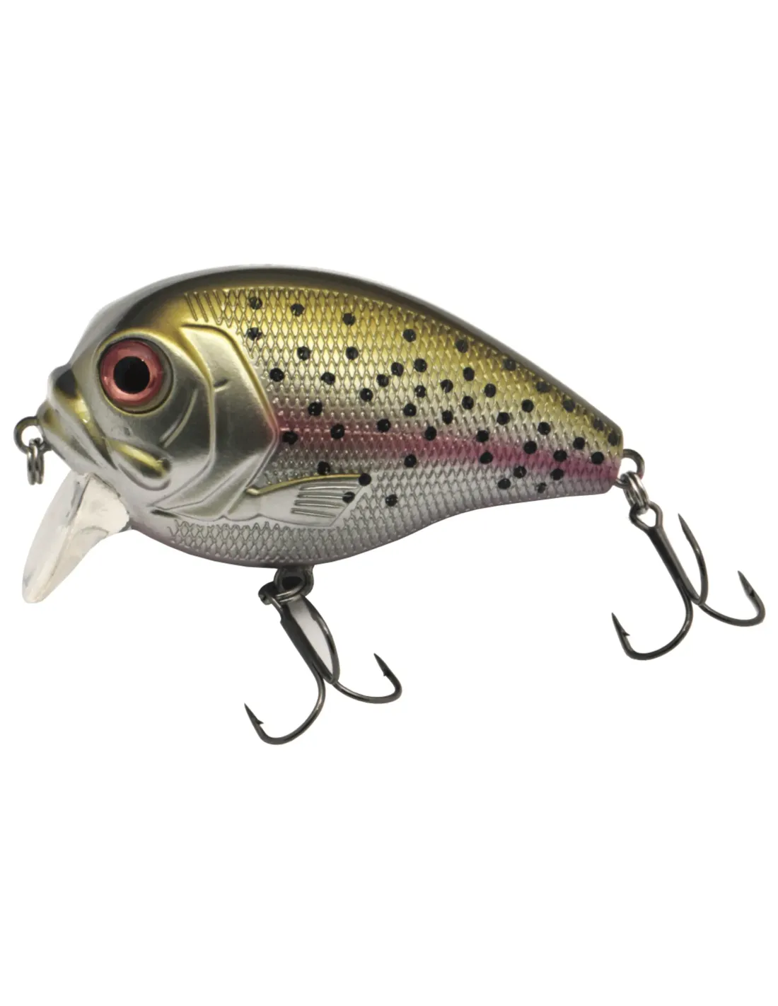 Predox XS-Pro Fat Bob 7CM 24g – Drijvende crankbait met holografische afwerking en black nickel dreggen Trout