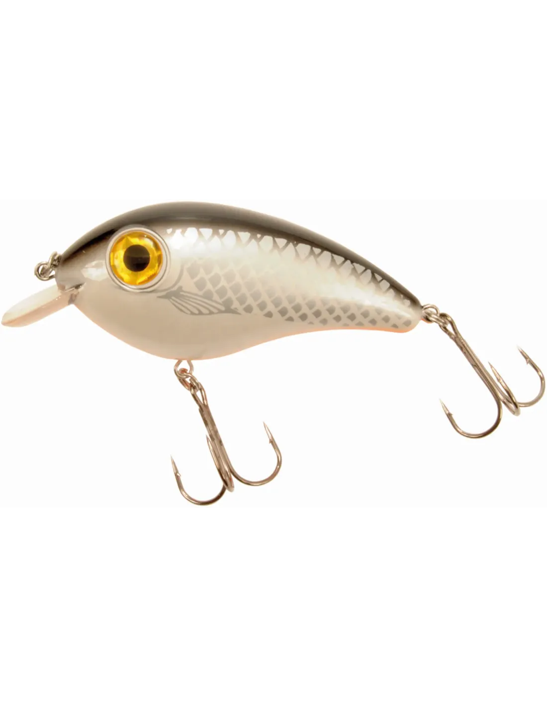 Predox Big Eye Joe Plug 11,5 cm – Drijvende plug met ratelgeluid voor snoek en snoekbaars White Shiner