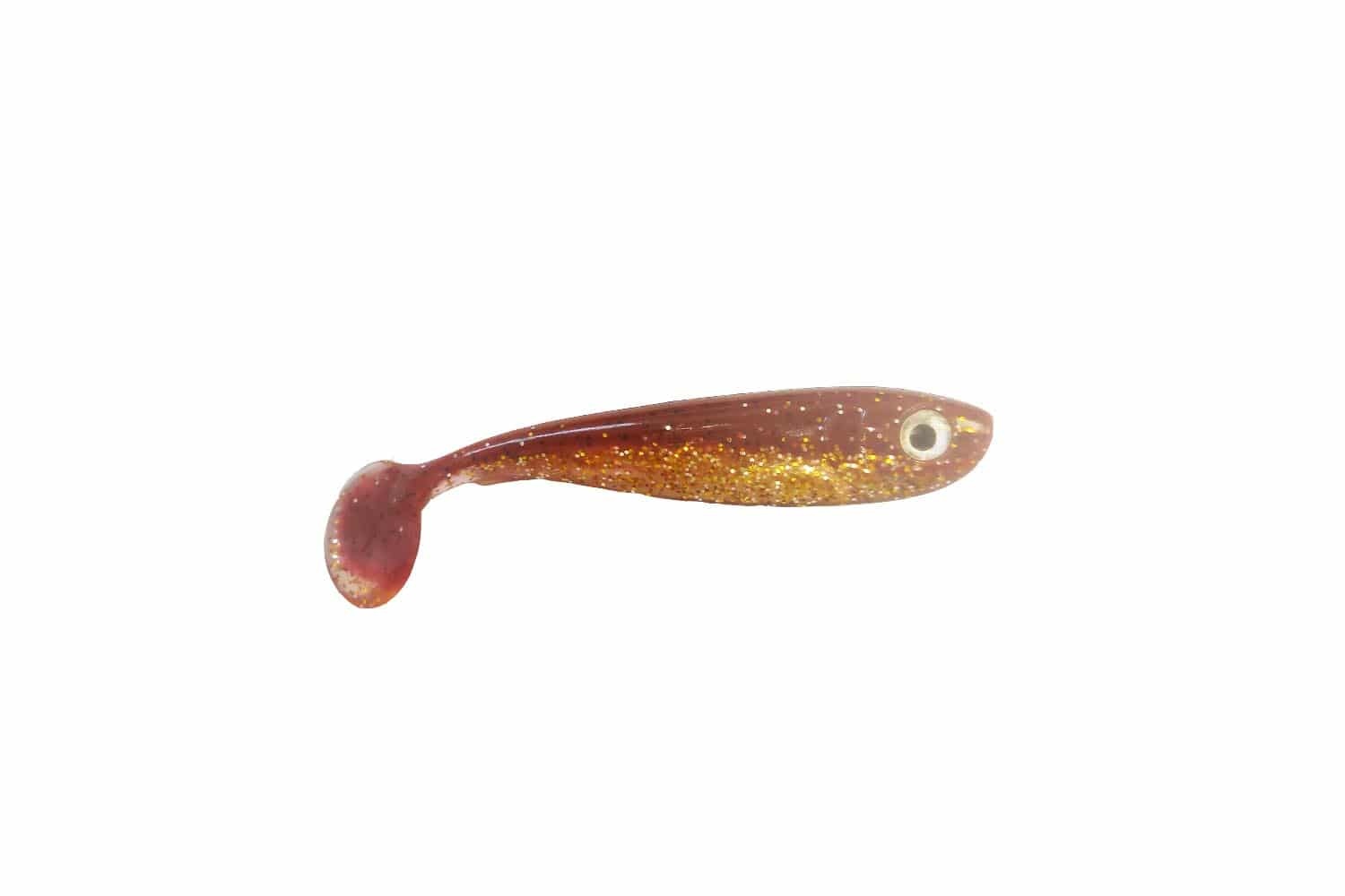 Predox Willy Wonker Shad 6,5 cm – Actieve en duurzame roofvis shad verkrijgbaar in diverse kleuren Brown Goby