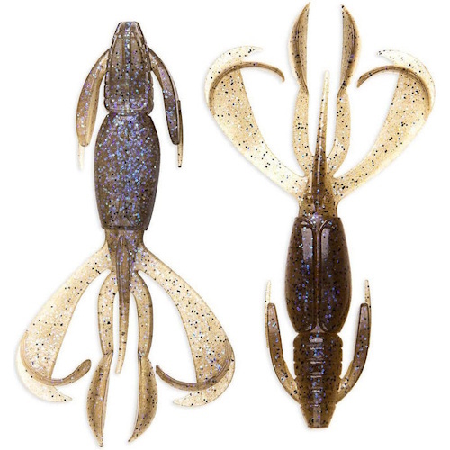 Keitech Crazy Flapper 2.4 (6 cm) Softbait - 8 stuks Electric Smoke Craw 462T