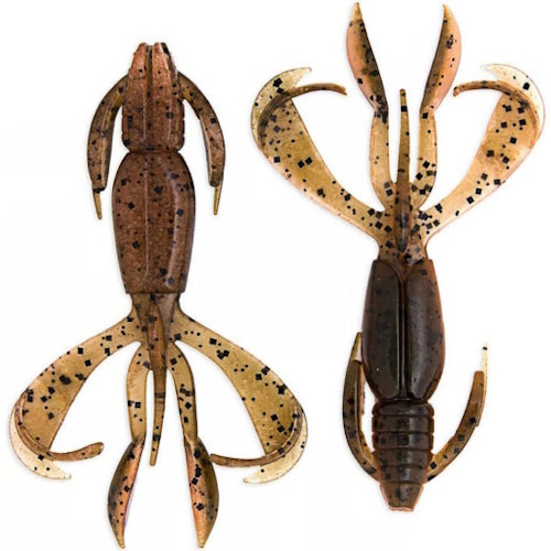 Keitech Crazy Flapper 3.6 (9 cm) Softbait - 6 stuks Green Pumpkin Fire 438T