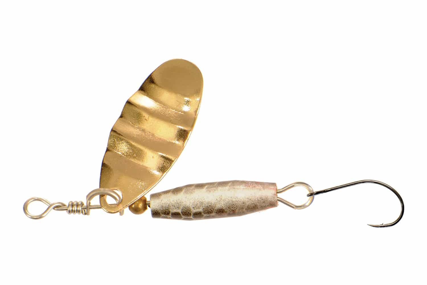 Predox De  Trout Attractor Spinner – Goud zijn hoge kwaliteit spinners voor het vissen op forel. De spinner is gekleurd en geribbeld voor een hogere aantrekkingskracht door middel van reflecti