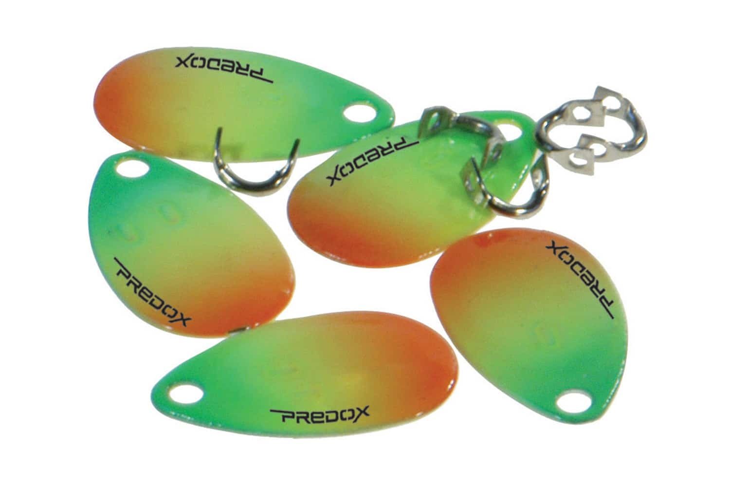 Predox De  Spinning Blades – mini spinnerblaadjes voor het maken van bijvoorbeeld kleine baars- of forelspinners. De blaadjes zijn daarnaast leverbaar in bled maat 0 en worden tevens geleverd 