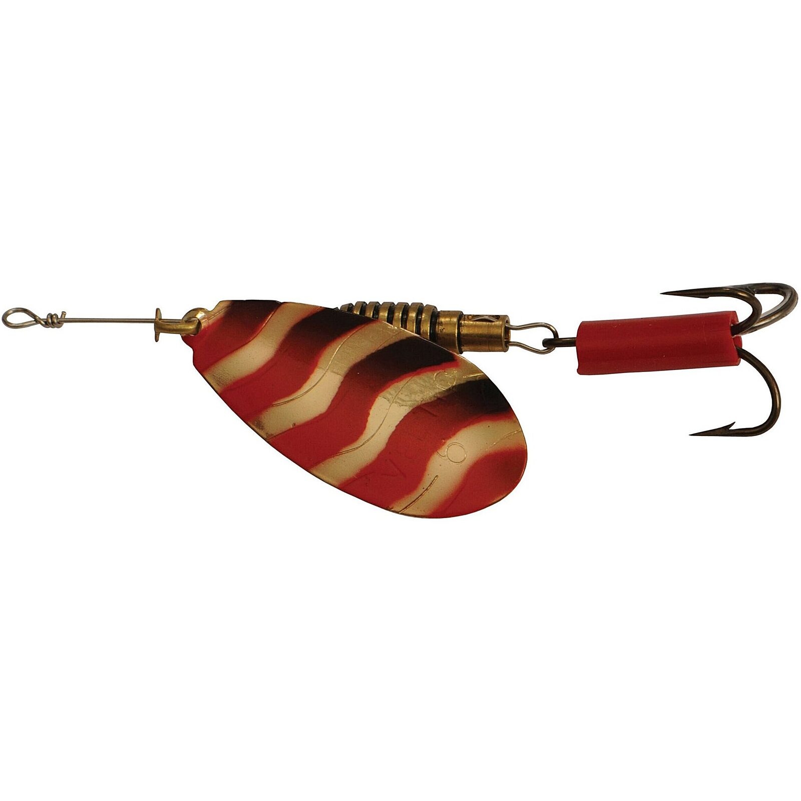 Veltic Spinner Gold/Red – verzwaarde spinner Maat 1 / 2,0 gram