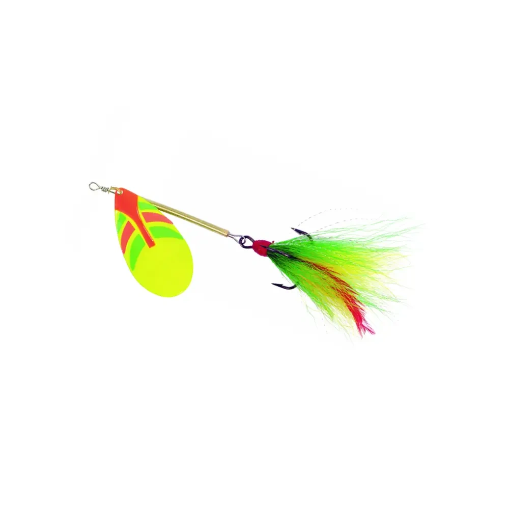 Ondex Buck Spinner maat 6 – 9,0 gram met enkel blad Fire Tiger