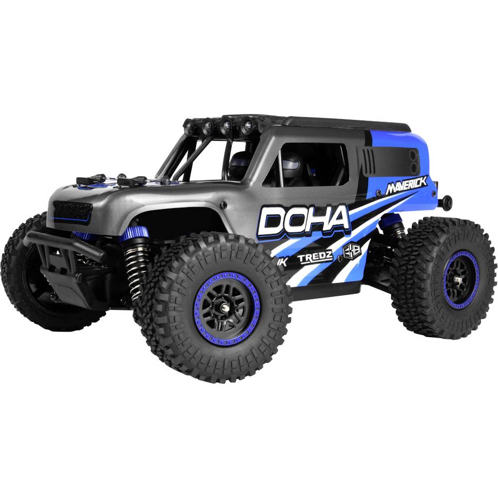 Maverick Doha 1/20 4WD Blauw Brushed 1:20 RC auto Elektro Monstertruck 4WD RTR 2,4 GHz