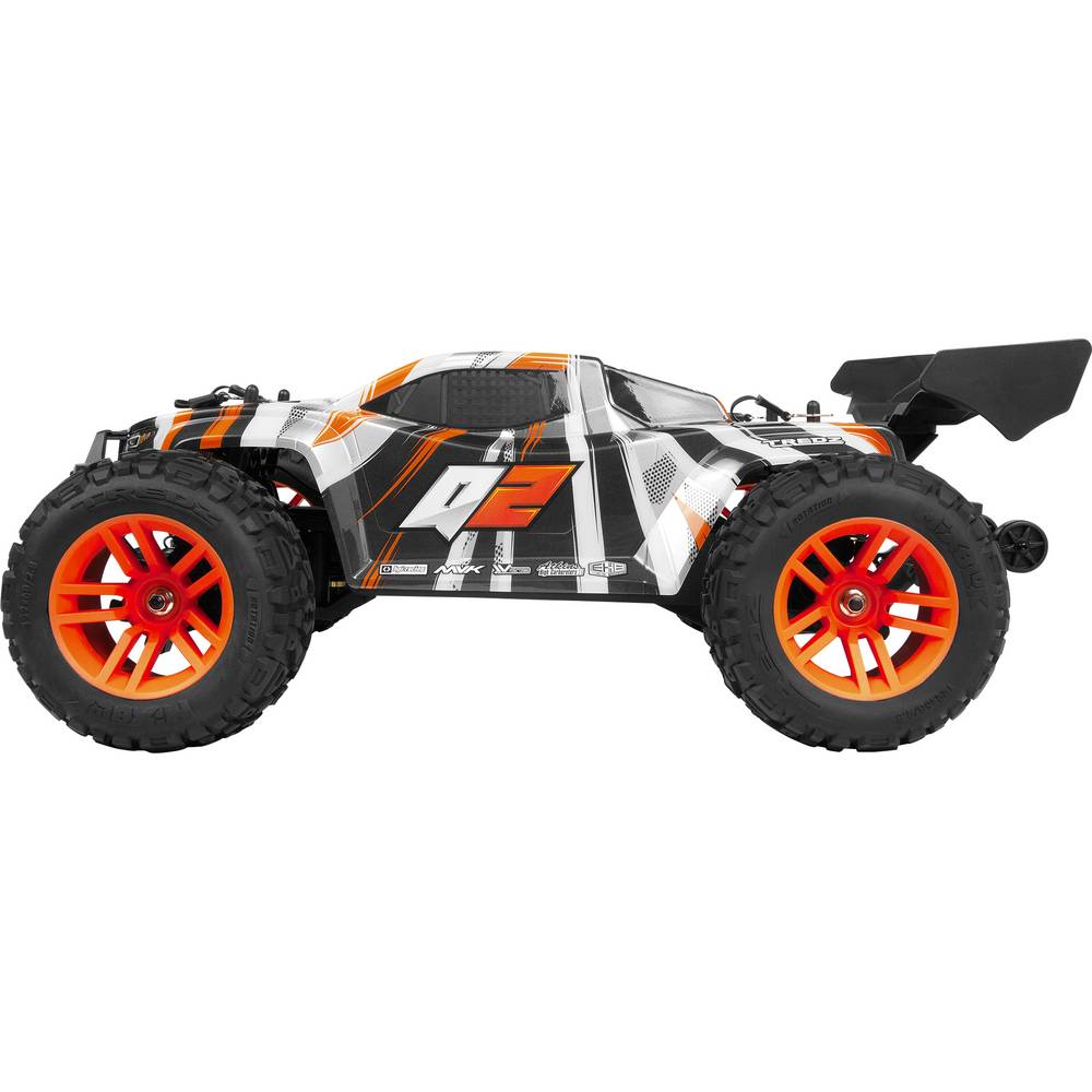 Maverick Quantum2 XT 1/10th Oranje-wit, Zwart Brushed 1:10 RC auto Monstertruck 4WD 2,4 GHz