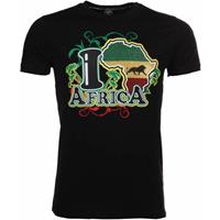 Mascherano T-shirt I Love Africa - Zwart