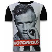 Local Fanatic McGregor Notorious - Digital Rhinestone T-shirt - Zwart