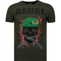 Local Fanatic  T-Shirt Skull Rebel Strass