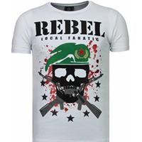 Local Fanatic  T-Shirt Skull Rebel Strass
