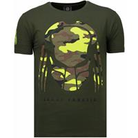 Local Fanatic Predator - Rhinestone T-shirt - Groen