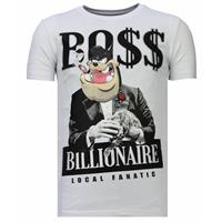 Local Fanatic  T-Shirt Billionaire Boss Strass