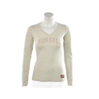 Russell Athletic Deep V-Neck Long Sleeve Tee - Dames Top