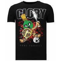 Local Fanatic Glory Martial - Rhinestone T-shirt - Zwart