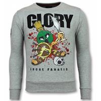 Local Fanatic Glory Trui - Marvin Spartacus Heren Sweater - Grijs