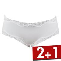 Triumph Micro and Lace Hipster White 
