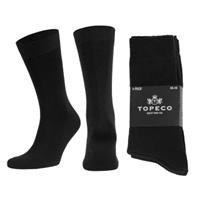 Topeco 4 stuks Mens Socks Plain 