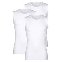 Mouwloze shirts per 3 stuks van merkkwaliteit Pfeilring Wit