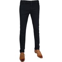 Alberto Jeans "Luxury T400", Regular Slim Fit, Label-Patch, navy