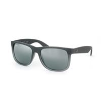 Ray Ban Justin RB4165 852/88 51 rubber grey transparent / grey silver mirror gradient