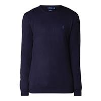 Polo Ralph Lauren Men's Slim Fit Cotton Sweater - Hunter Navy - XL